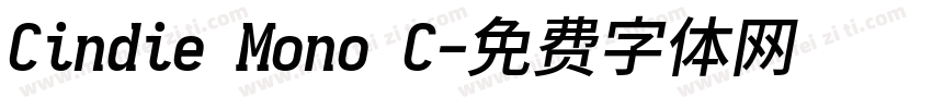 Cindie Mono C字体转换